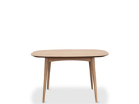 hampton wooden dining table 129cm
