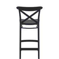 siesta cross bar stool 65cm black 2