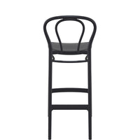 siesta victor commercial bar stool black 3