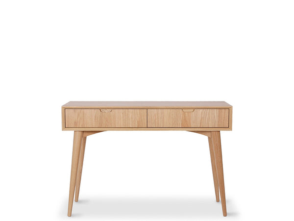 barcelona wooden console table natural oak