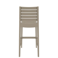 siesta ares outdoor bar stool taupe 2