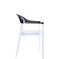 siesta carmen chair black white/black 3