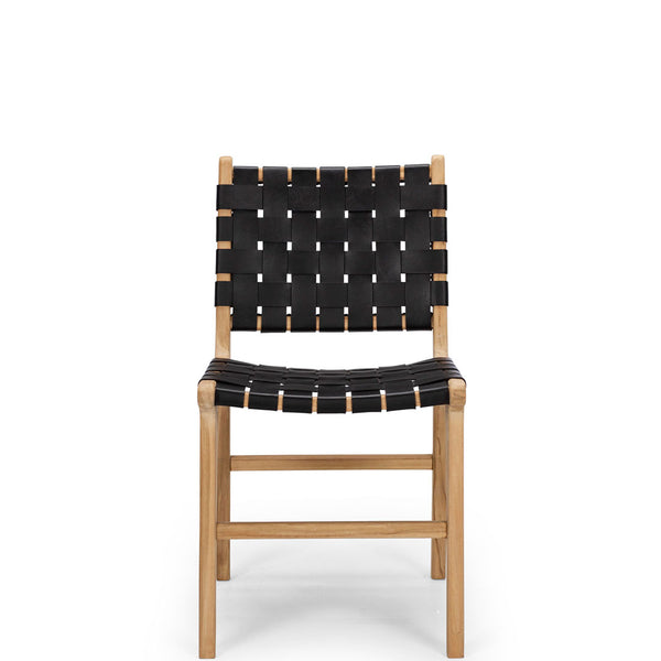 fusion dining chair woven black