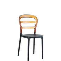 siesta miss bibi outdoor chair black/amber 1