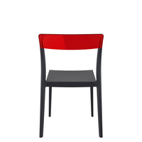 siesta flash chair black/red 2