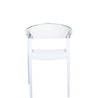 siesta carmen chair white white/clear 3