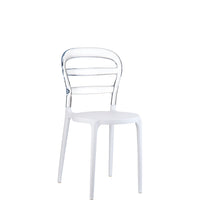 siesta miss bibi outdoor chair white/clear 1