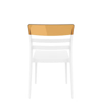 siesta moon outdoor chair white/amber 2
