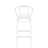 siesta victor commercial bar stool white 2