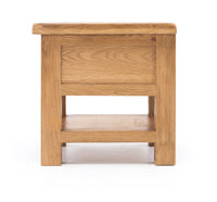 solsbury wooden lamp table + drawer 3