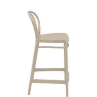 siesta victor outdoor bar stool 65cm taupe 2