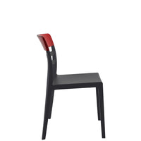 siesta moon chair black/red 2
