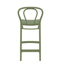 siesta victor outdoor bar stool 65cm olive green 2