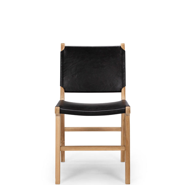 fusion wooden chair black