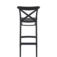 siesta cross bar stool 75cm black 1