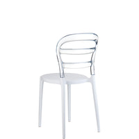 siesta miss bibi outdoor chair white/clear 2