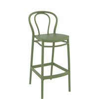 siesta victor bar stool 75cm olive green 2