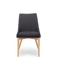 cathedral dining chair dark grey fabric