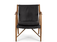 madrid lounge chair black leather