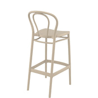 siesta victor commercial bar stool taupe 1