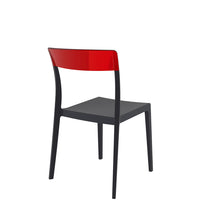 siesta flash chair black/red 1