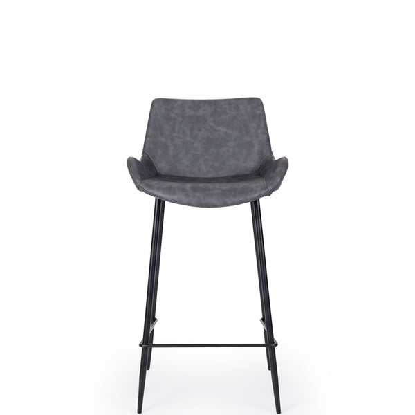 vortex upholstered stool 65cm vintage grey