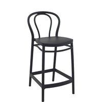 siesta victor outdoor bar stool 65cm black 2