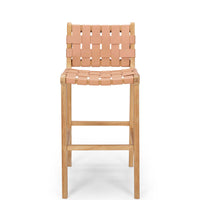 fusion highback bar stool 65cm woven plush