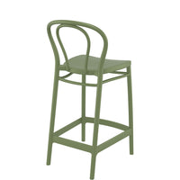 siesta victor kitchen bar stool 65cm olive green 3