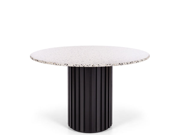 terrazzo round dining table