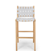 fusion highback bar stool 65cm woven grey