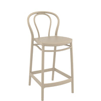 siesta victor outdoor bar stool 65cm taupe 1