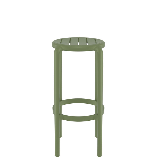 siesta tom bar stool 75cm olive green
