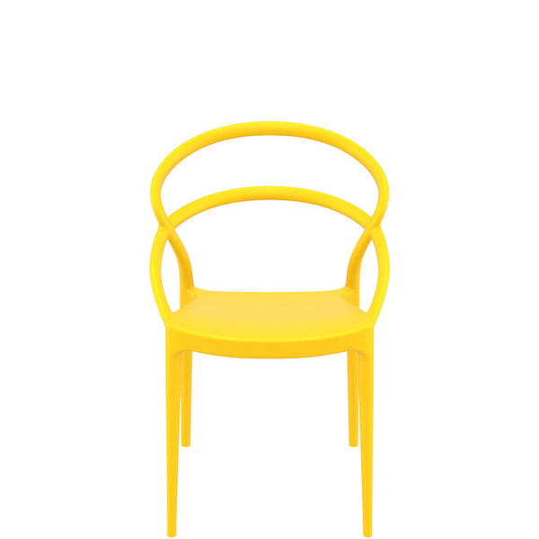siesta pia outdoor armchair yellow