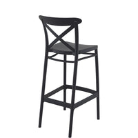 siesta cross bar stool 75cm black 2