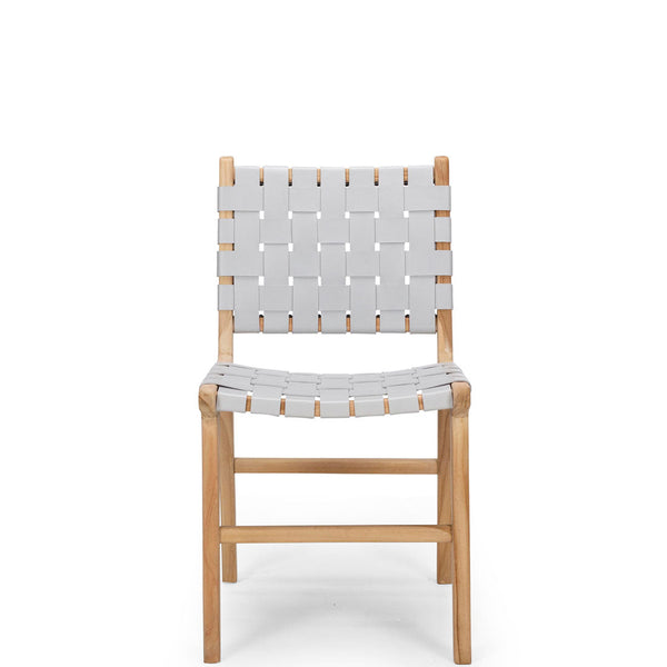fusion wooden chair woven grey