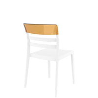 siesta moon outdoor chair white/amber 1
