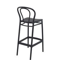siesta victor outdoor bar stool 75cm black 4