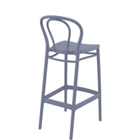 siesta victor outdoor bar stool 75cm dark grey 2