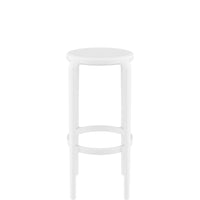siesta tom bar stool 75cm white 2