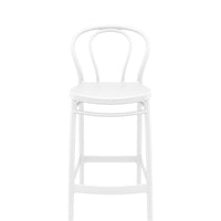 siesta victor bar stool 65cm white