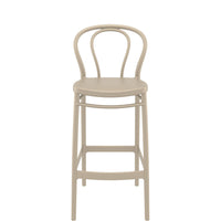 siesta victor outdoor bar stool 75cm taupe