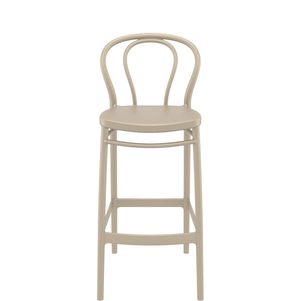 siesta victor outdoor bar stool 75cm taupe