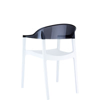 siesta carmen chair black white/black 4