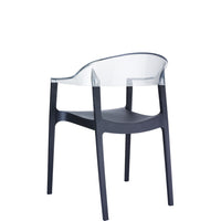 siesta carmen chair black/clear 1