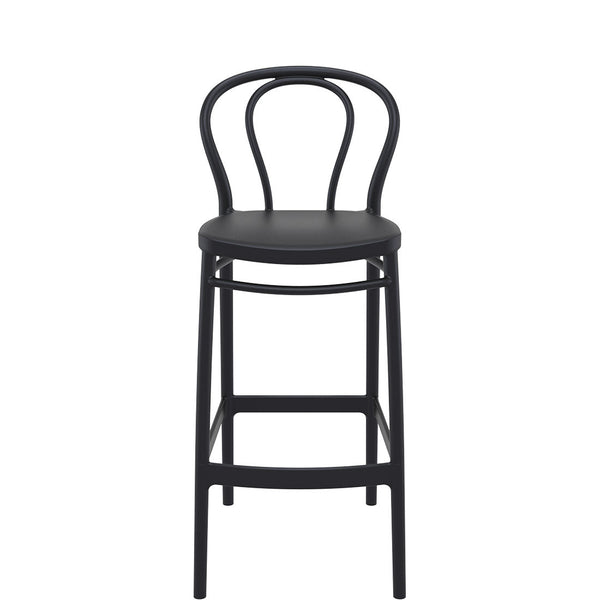 siesta victor commercial bar stool black
