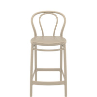 siesta victor outdoor bar stool 65cm taupe