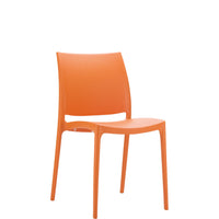 siesta maya commercial chair orange