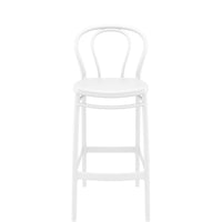 siesta victor commercial bar stool white