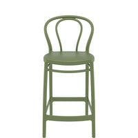 siesta victor kitchen bar stool 65cm olive green